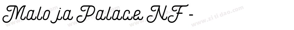 Maloja Palace NF字体转换